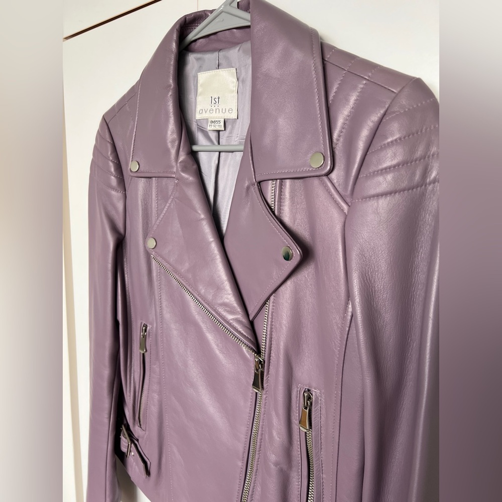 Real leather jacket, size M, lamb skin, Korea